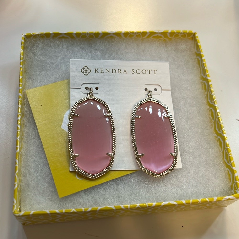 Kendra Scott Pink Drop Earrings